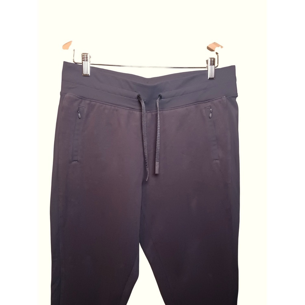 Lululemon Athletica Gray Jogger Pants Women Size 10 Zipper Pockets Drawstring - Picture 3 of 10